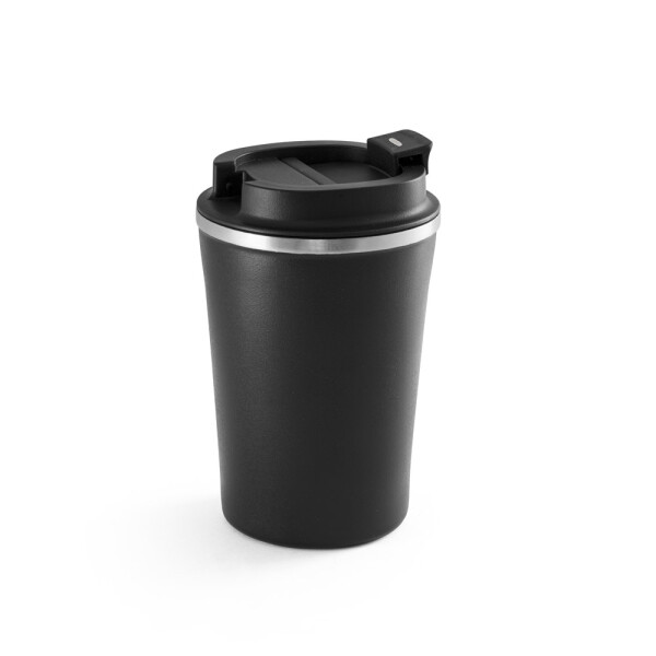 PHELPS CERAMIC. Reisebecher aus Edelstahl mit Keramikbeschichtung innen 470ml