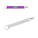 WALSALL. Kurzes Lanyard aus receyceltem Polyester (100% rPET) mit Ring und Karabiner, geeignet für Sublimation