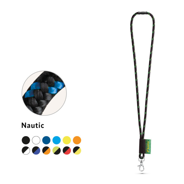 MANSFIELD. Lanyard aus Polyester mit Karabinerhaken