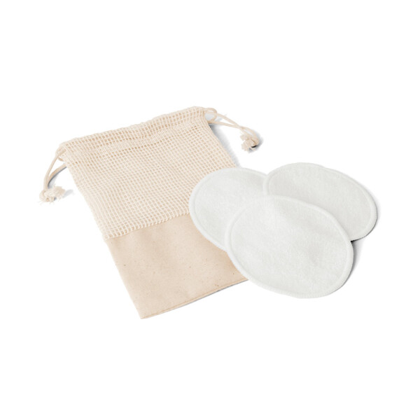 ELISE. Set mit 3 waschbaren und wiederverwendbaren Gesichtsreinigungspads