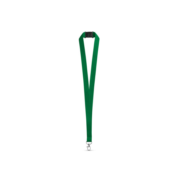 LEEDS. Lanyard aus Polyester mit Sicherheitsverschluss