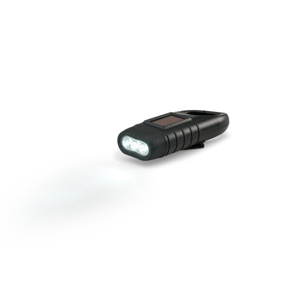 SOLARKY. Kompakte 0,5 W ABS-Taschenlampe mit 3 weißen LEDs mit 90 Lumen