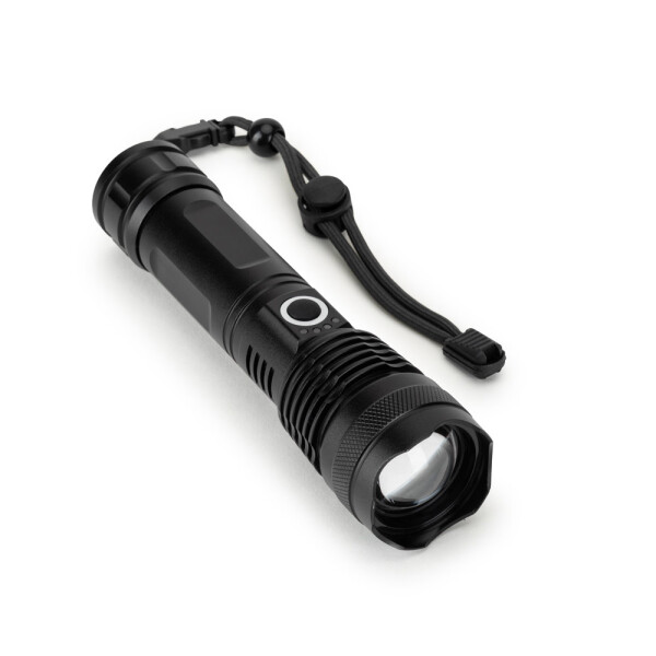 YVIAN. Recycled aluminium rechargeable torch (100% rAL) 10 W