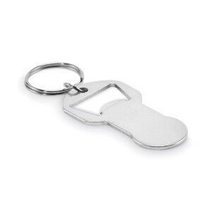 CLAVE Schlüsselanhänger aus Aluminium mit Öffner - Reklamnepredmety