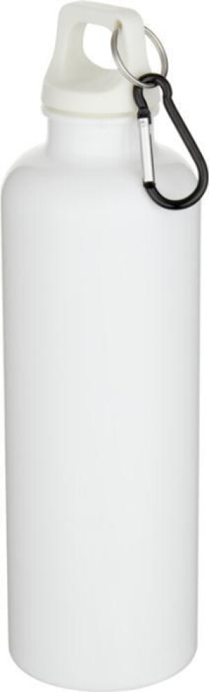 Oregon 750 ml einfarbige RS-zertifizierte Wasserflasche aus recyceltem Kunststoff mit Karabinerhaken - Reklamnepredmety