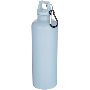 Oregon 750 ml einfarbige RS-zertifizierte Wasserflasche aus recyceltem Kunststoff mit Karabinerhaken - Reklamnepredmety