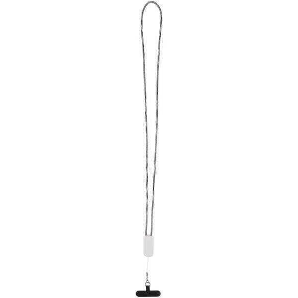 Anser Smartphone Lanyard aus recyceltem Kunststoff mit 27 W 5-in-1 integriertem Kabel