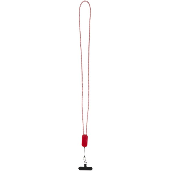 Anser Smartphone Lanyard aus recyceltem Kunststoff mit 27 W 5-in-1 integriertem Kabel