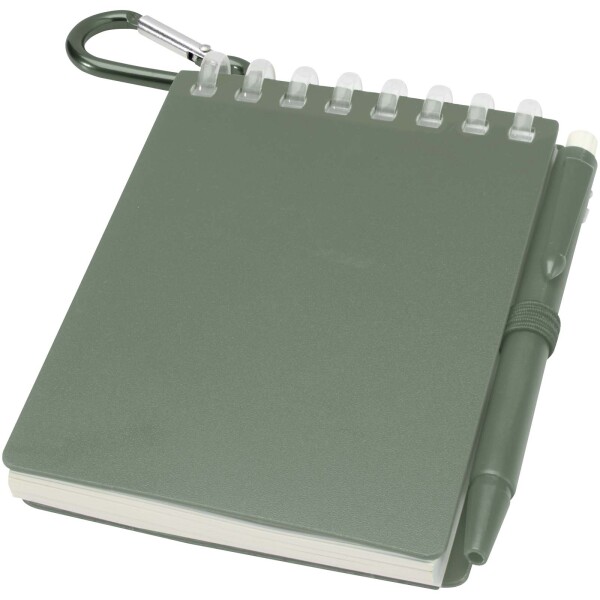 Lig Mini Recyceltes Outdoor-Softcover Notizbuch und Kugelschreiber Set (schwarze Mine)