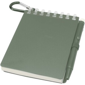 Lig Mini Recyceltes Outdoor-Softcover Notizbuch und Kugelschreiber Set (schwarze Mine) - Reklamnepredmety