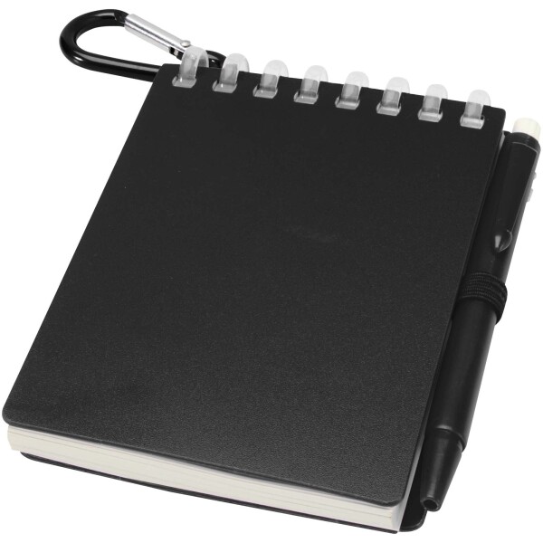 Lig Mini Recyceltes Outdoor-Softcover Notizbuch und Kugelschreiber Set (schwarze Mine)