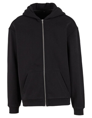 Locker geschnittener Kapuzenpullover mit Reißverschluss  / Loose Fit Zip Hoody / - Reklamnepredmety