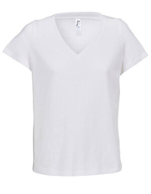 Damen-T-Shirt mit V-Ausschnitt Regent - Reklamnepredmety