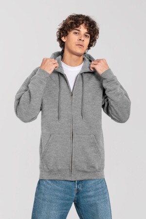 Schwere Kapuzen Sweatjacke - Iconic Premium Hooded Sweat Jacket - Reklamnepredmety