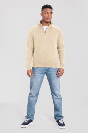 Schwerer Sweater mit 1/4 Zip - Iconic Premium Zip Neck Sweat - Reklamnepredmety