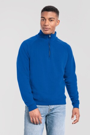 Schwerer Sweater mit 1/4 Zip - Iconic Premium Zip Neck Sweat - Reklamnepredmety