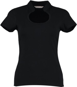 Damen-T-Shirt mit tropfenförmigem Ausschnitt - Reklamnepredmety