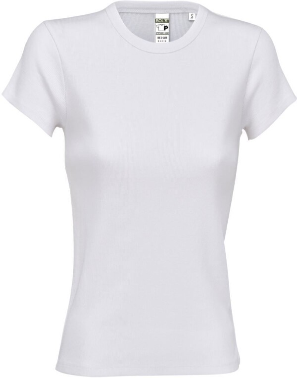 Damen Ripp T-Shirt Sara