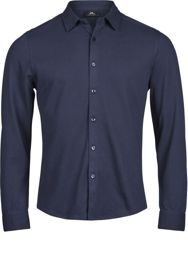 Piqué Hemd langarm "Luxury Stretch" TJ 1416