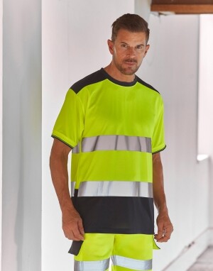 Zweifarbiges Warn-T-Shirt - Reklamnepredmety