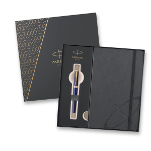 Parker Ingenuity Dark Blue GT - Rollerball- und Notizbuch-Set - Reklamnepredmety