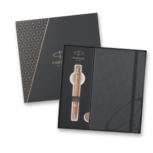 Parker IM Writing Rituals Orange GT Geschenkbox – Kugelschreiber- und Notizbuch-Set - Reklamnepredmety