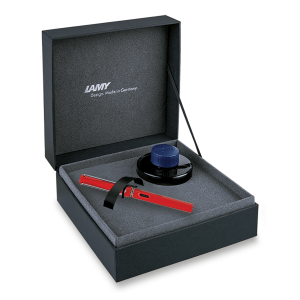 LAMY Safari Shiny Red Geschenkpatrone – Füllfederhalter- und Tinten-Set - Reklamnepredmety