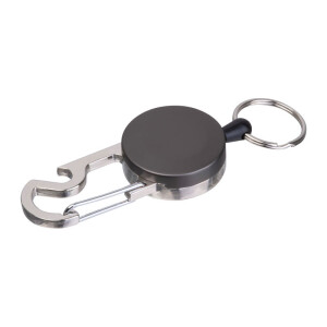 Einziehbarer Schlüsselring mit Karabiner PEGGY - Reklamnepredmety