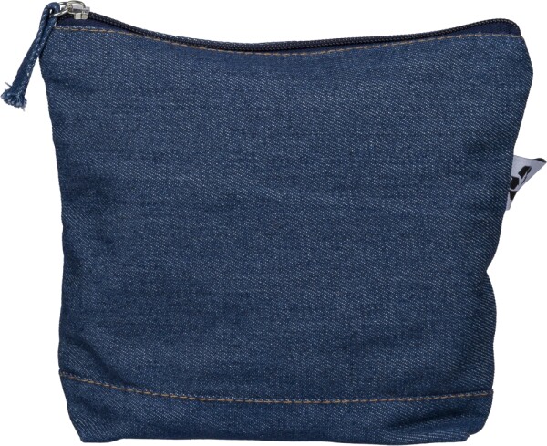 Kosmetiktasche aus recyceltem Denim