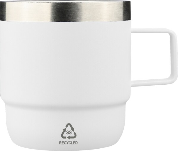 Doppelwandiger Becher aus recyceltem Edelstahl, 180 ml