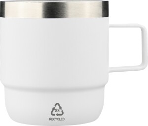 Doppelwandiger Becher aus recyceltem Edelstahl, 180 ml - Reklamnepredmety