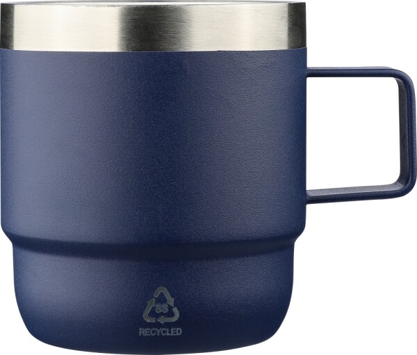 Doppelwandiger Becher aus recyceltem Edelstahl, 180 ml