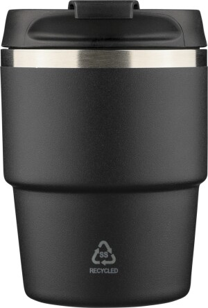 Dvoustěnný termohrnek z recyklované nerezové oceli, 175 ml - Reklamnepredmety