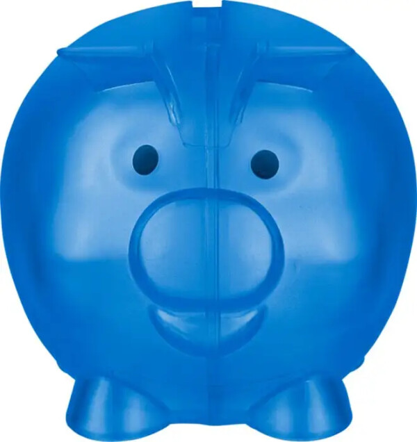 Sparschwein aus recyceltem Kunststoff