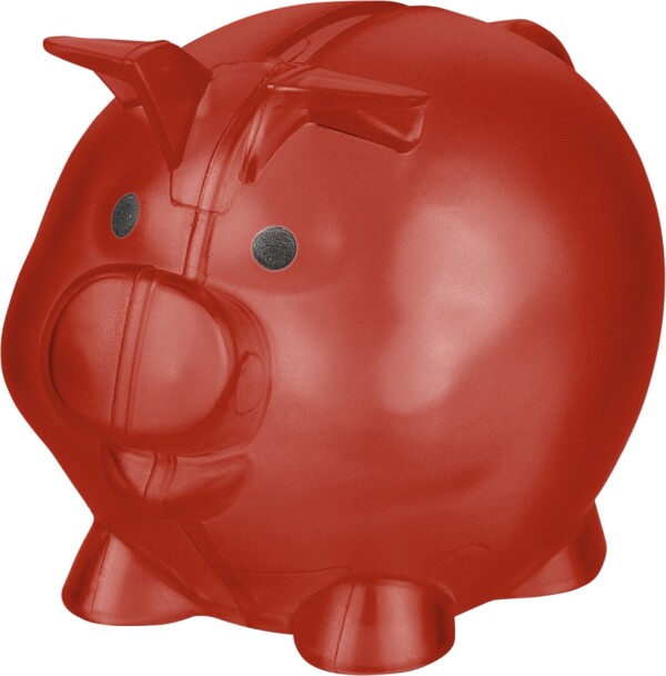 Sparschwein aus recyceltem Kunststoff
