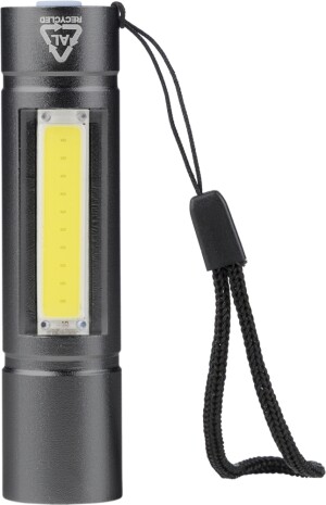 COB-Taschenlampe aus recyceltem Aluminium - Reklamnepredmety