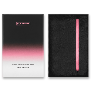 Moleskine Blackpink Notizbuch – liniert und Moleskine Blackpink Fur Notizbuch – transparent - Reklamnepredmety