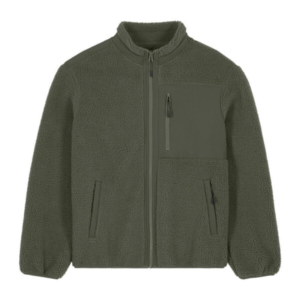 Brooker Unisex-Sherpa-Jacke in lockerer Passform
