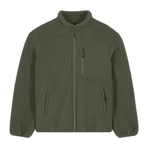 Brooker Unisex-Sherpa-Jacke in lockerer Passform - Reklamnepredmety