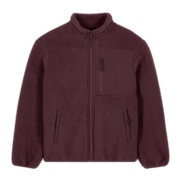 Brooker Unisex-Sherpa-Jacke in lockerer Passform