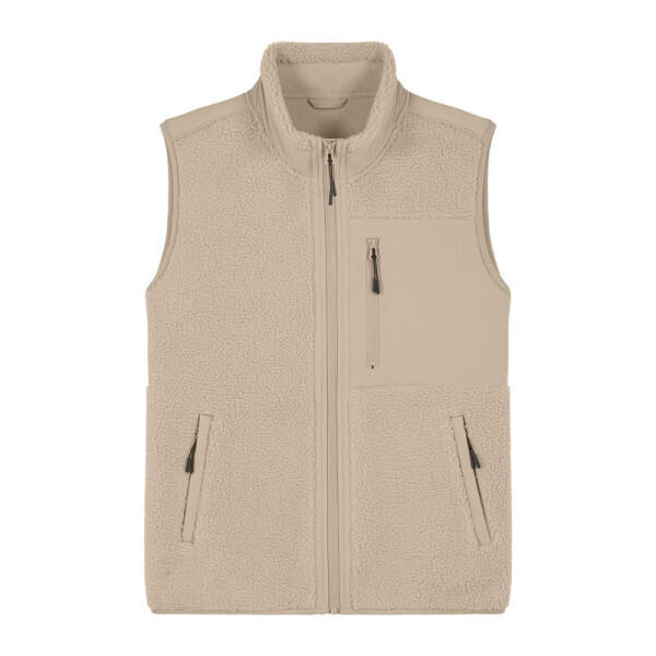 Unisex-Sherpa-Jacke ohne Ärmel
