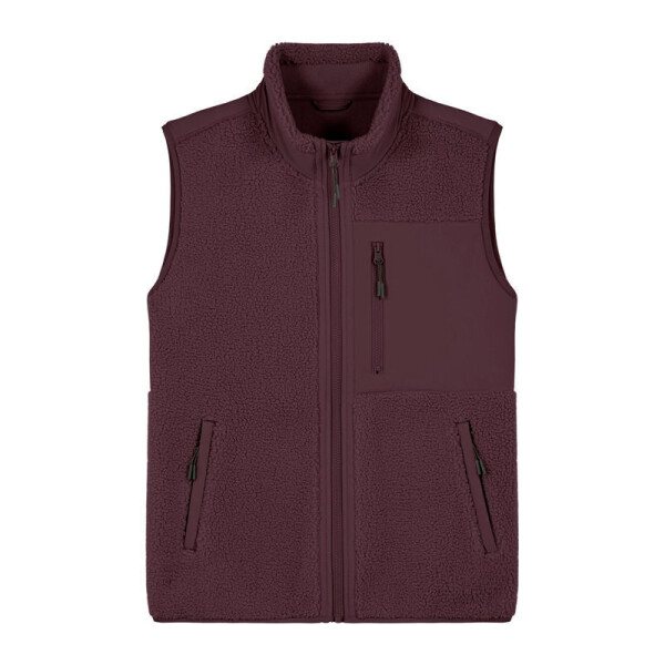 Unisex-Sherpa-Jacke ohne Ärmel