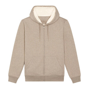 Hygger Sherpa Unisex-Kapuzenpullover mit Reißverschluss und Futter, Sherpa-Fleece, Reißverschluss und Kapuze - Reklamnepredmety