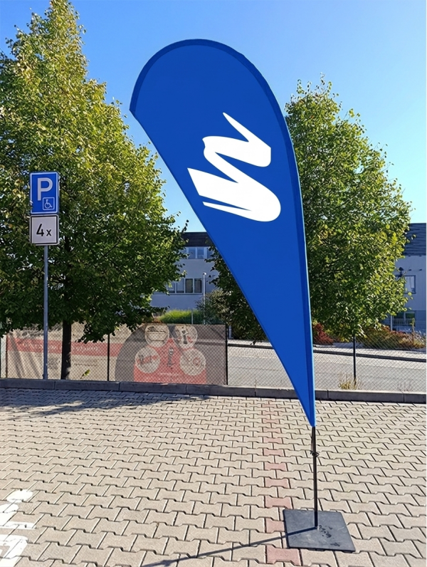 Strandflaggen (mit Aufdruck) – ohne Basis