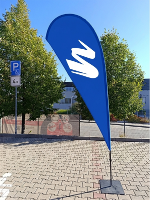 Strandflaggen (mit Aufdruck) – ohne Basis - Reklamnepredmety