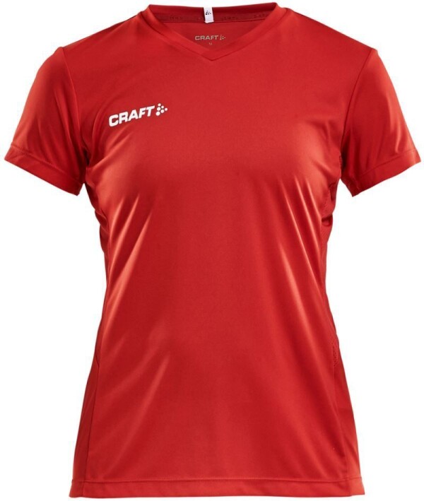 Damen V-Ausschnitt Sport Shirt Squad Go Jersey Solid W