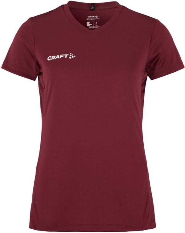 Damen V-Ausschnitt Sport Shirt Squad Go Jersey Solid W