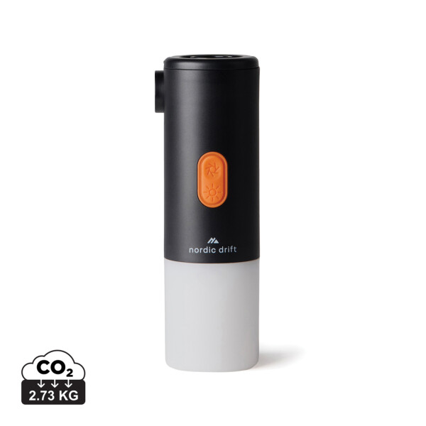 Nordic Drift Titan tragbare Luftpumpe mit Campinglampe