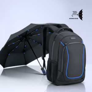 Dynamic set: business backpack 15” and automatic umbrella - Reklamnepredmety