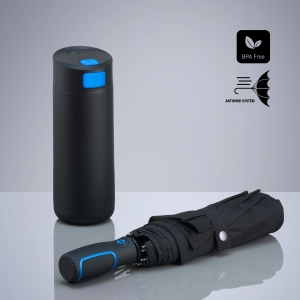 Dynamic Set: coffee mug 450 ml & automatic umbrella - Reklamnepredmety